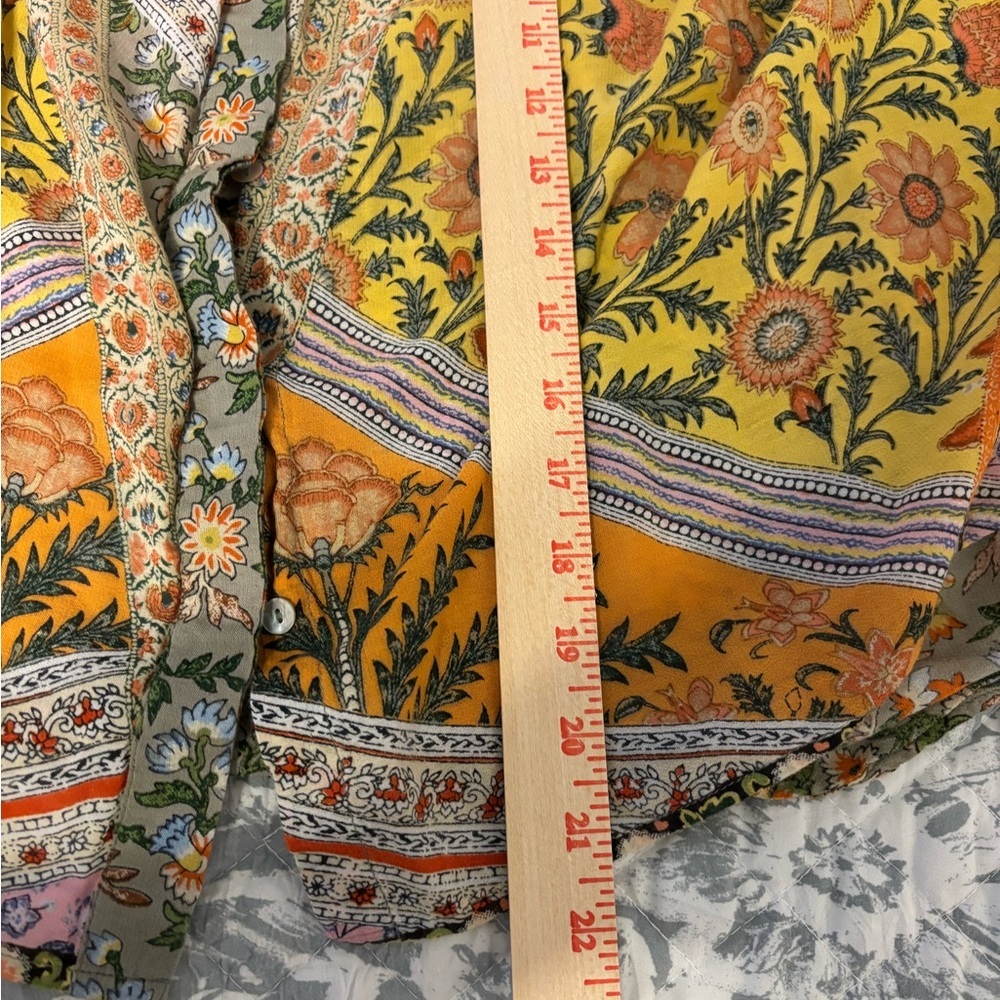 Ritu Kumar Colorful Floral Button Down Shirt - Picture 5 of 8